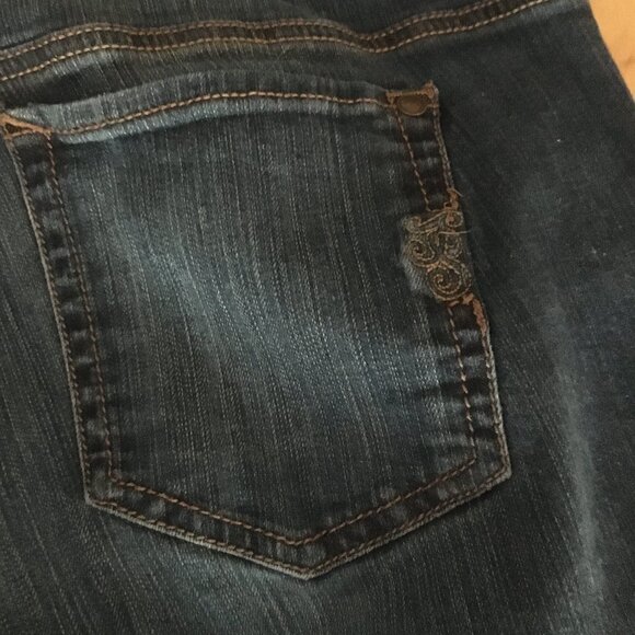 Jessica Simpson Junior Plus Regular Blue Cotton Jeans 24W - Picture 6 of 14